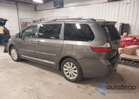 2015 Toyota Sienna Xle 7 Passenger z USA, uszkodzony, nr VIN 5TDDK3DC5FS106497